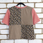 Leopard is a Neutral Tee (Coral) - size 14