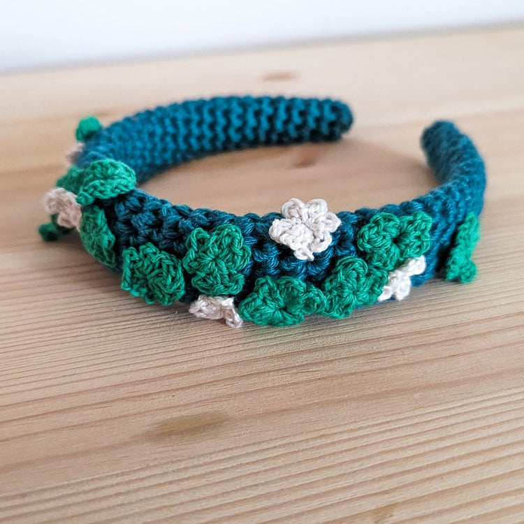 Clover Garden Crochet Headband