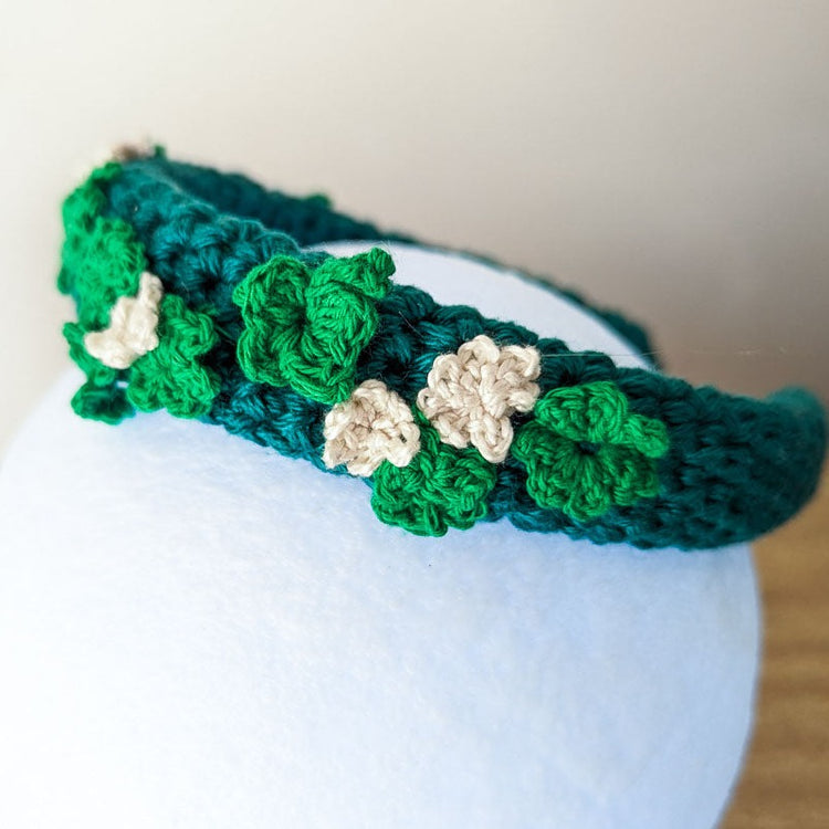 Clover Garden Crochet Headband