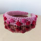 Dotty Pink and Red Crochet Headband