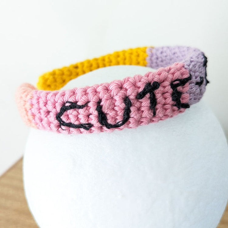 Cute + Tired Colourblock Crochet Headband