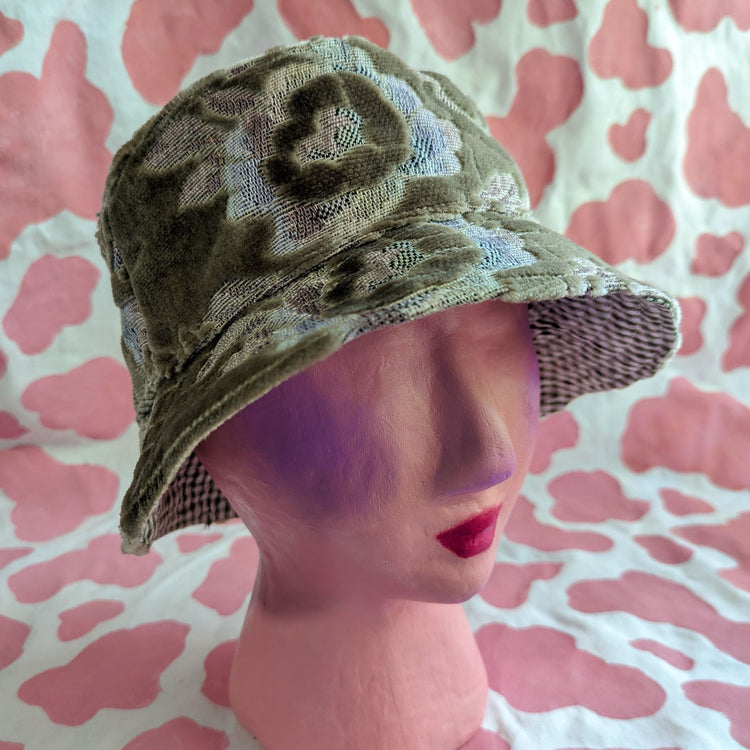 Latte Velour Bucket Hat - Medium