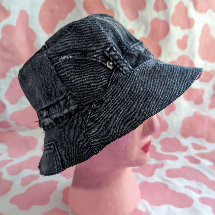Black Jeans Bucket Hat - Medium