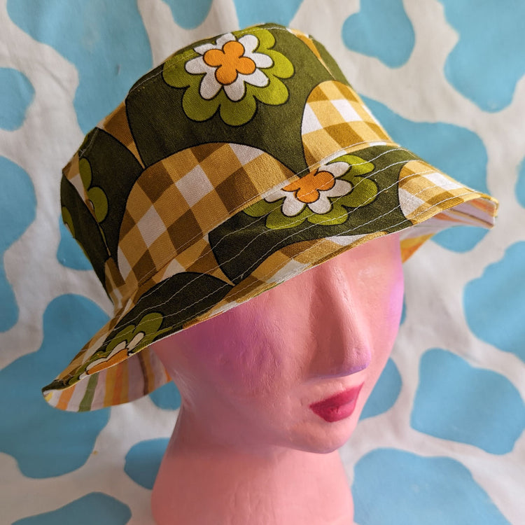 Retro Citrus Bucket Hat - Medium