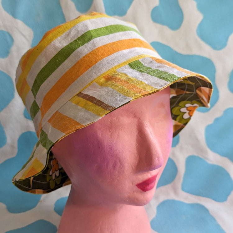 Retro Citrus Bucket Hat - Medium