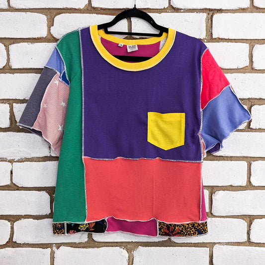 Patchwork Brights Tee - size 18