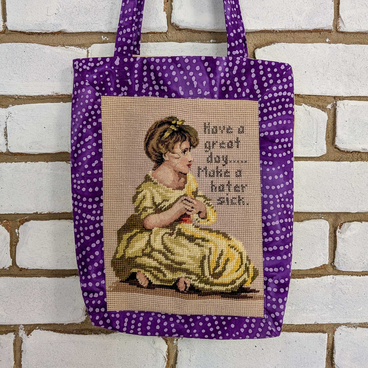 Make a Hater Sick Tapestry Tote Bag