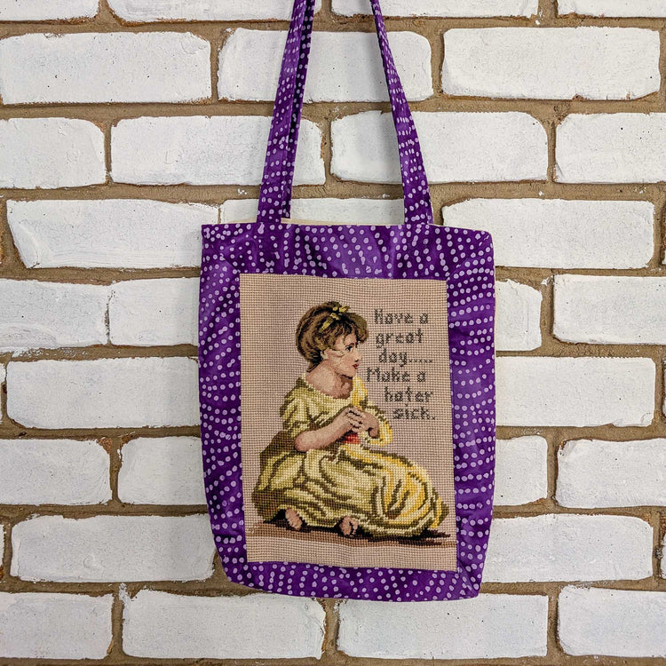 Make a Hater Sick Tapestry Tote Bag