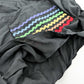 Black Rainbow Pocket Shopper Bag