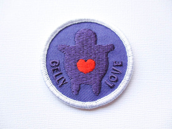 Girth Guides Belly Love, Fat Activist Patch