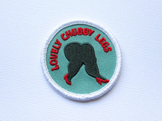 Girth Guides Lovely Chubby Legs, Fat Activist Patch
