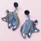 Plumpies Earrings - Blue Marble